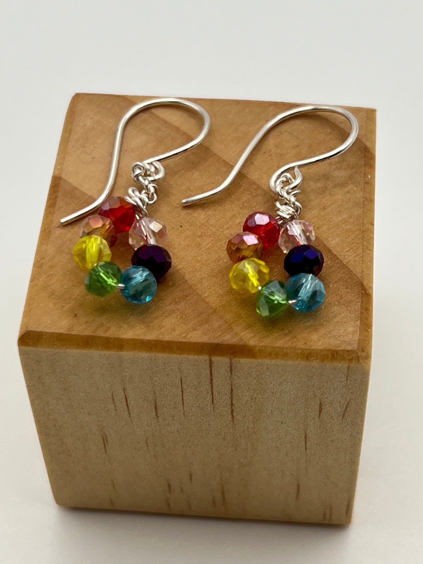 Dainty Rainbow Drop Earrings