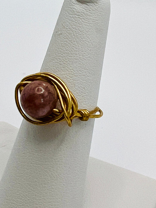 Brass Birds Nest Ring