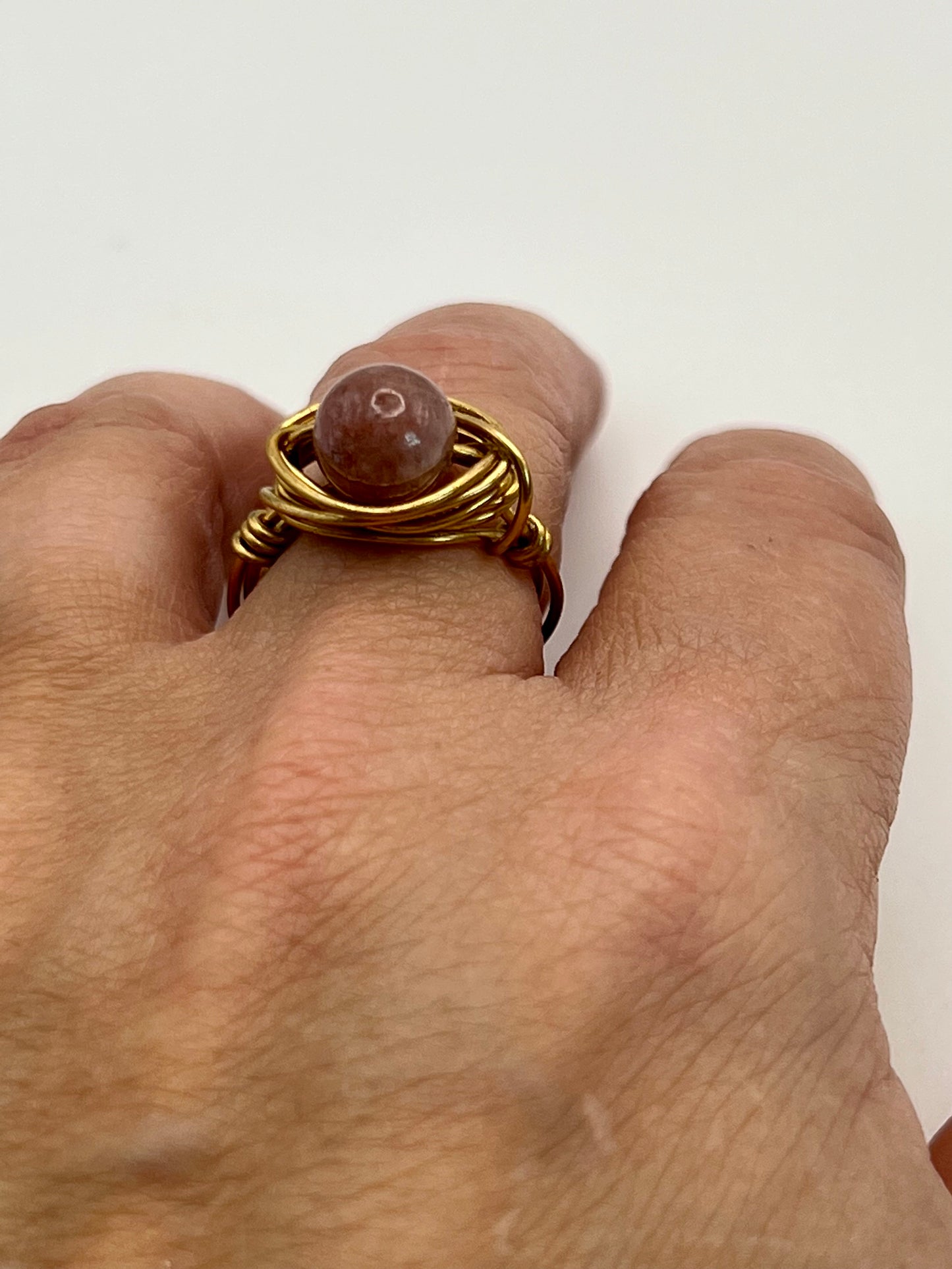 Brass Birds Nest Ring