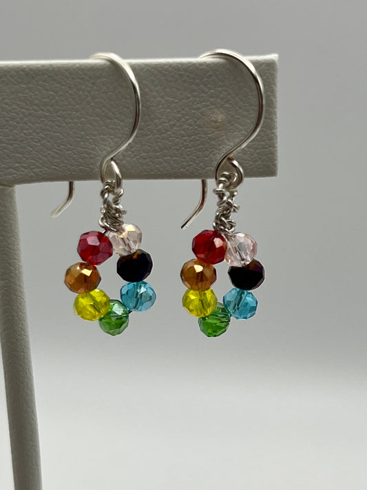 Dainty Rainbow Drop Earrings