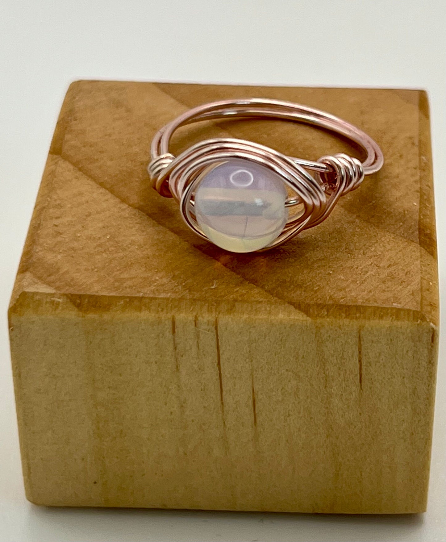 Moonstone Birds Nest Ring