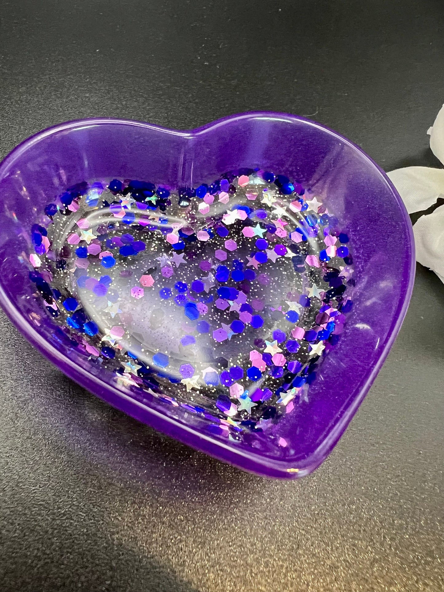 Purple Heart Trinket Tray