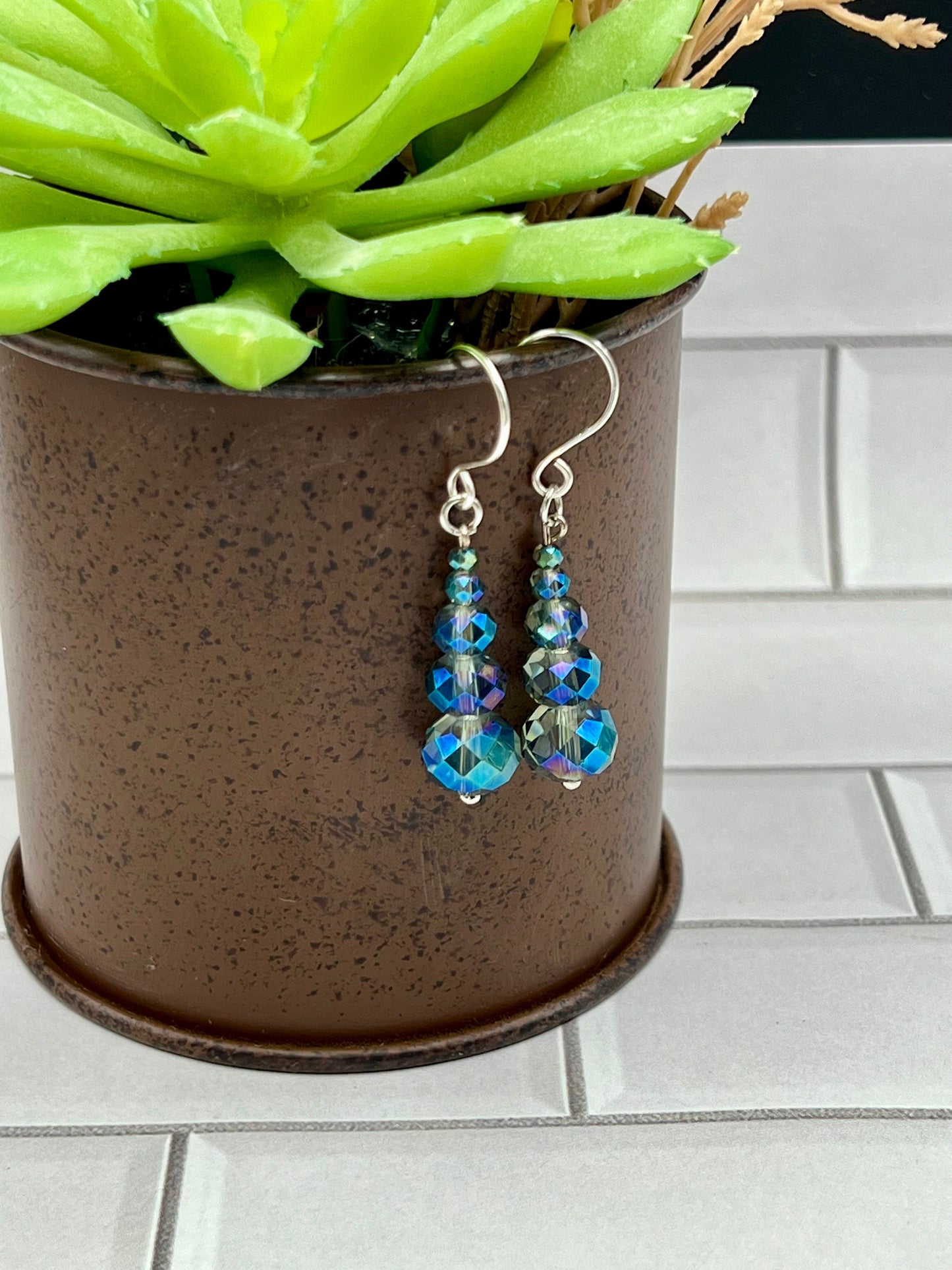 Elegant Graduated Beaded Earrings