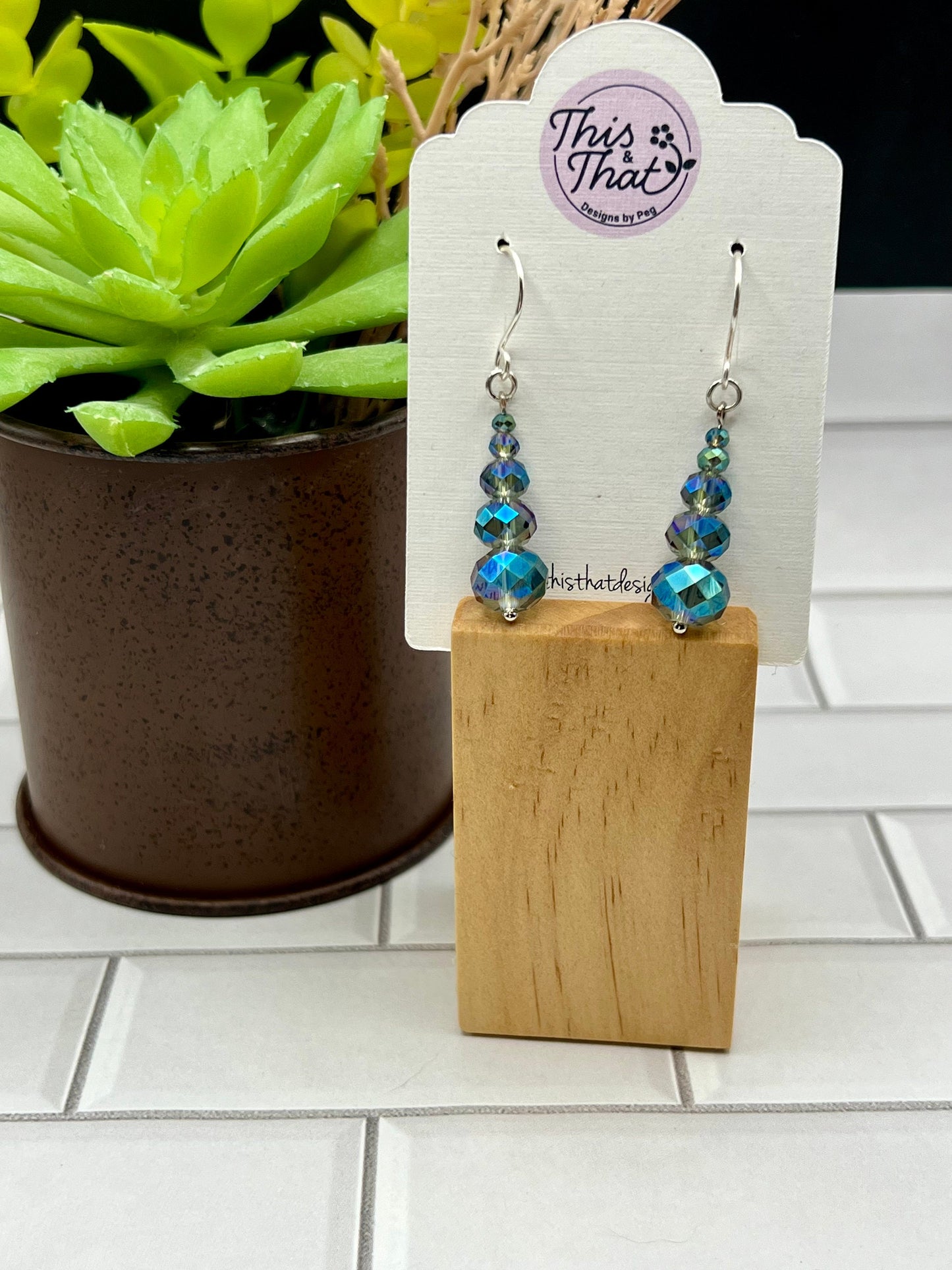 Elegant Graduated Beaded Earrings