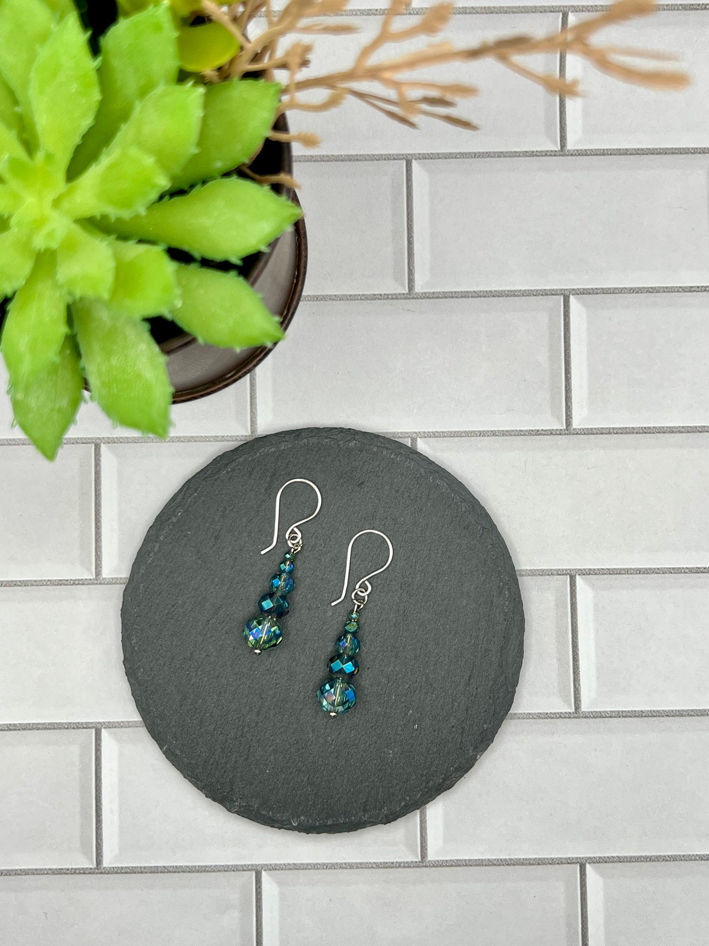 Elegant Graduated Beaded Earrings